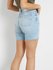 Módní High rise denim šortky, Modrá barva, 2024