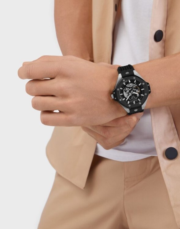 $KELETON ROYAL hodinky Černá, Stříbrná barva Muži