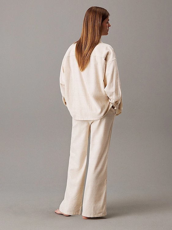 Flannel Sleep kalhoty – Calvin Klein Underwear, Béžová barva Ženy