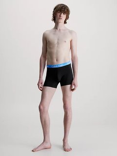 Modern Structure Cotton boxery 3ks Černá, Modrá barva Muži