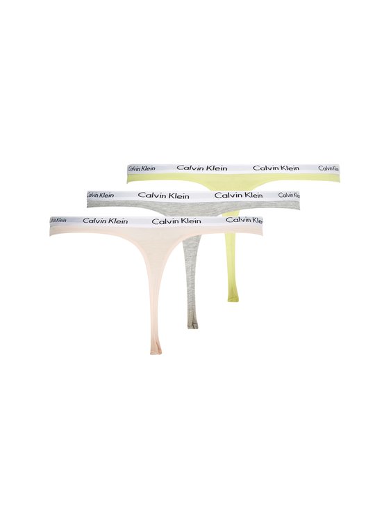 Luxusní 000QD3587E-13X tanga 3PK, XS, S, M, L