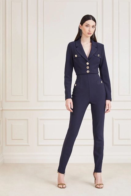 Módní Leigah kalhoty, Modrá, Navy barva, 2022