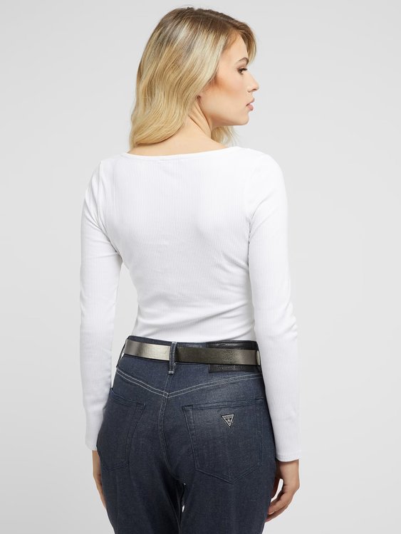 Karlee top – GUESS, Bílá barva Ženy