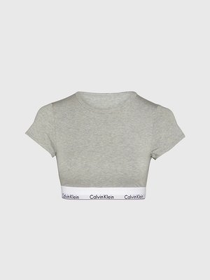 Calvin Klein Underwear – Modern Cotton braletkový top, Šedá barva