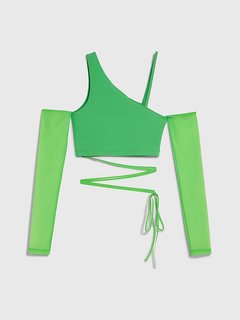 Calvin Klein Jeans – Mesh top, Zelená barva 1