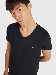 Luxusní Core Stretch Slim triko, Černá barva