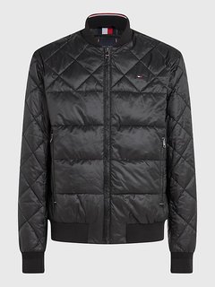 Tommy Hilfiger, Černá barva Packable Recycled větrovka