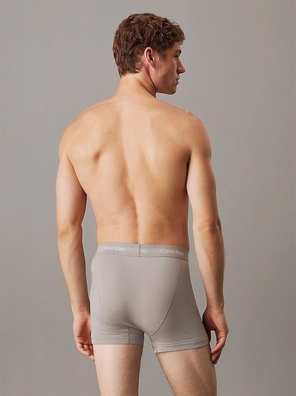 Módní Cotton Stretch boxery 3ks, Červená, Oranžová, Šedá barva, 2024