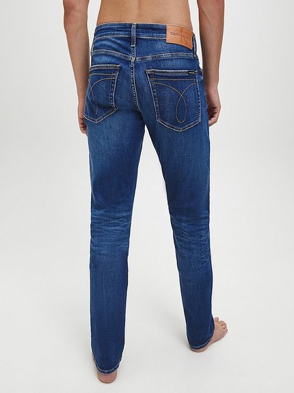 Módní CK Slim fit jeans, Modrá barva, 2020