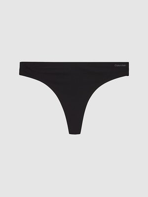 Calvin Klein Underwear – Tanga Invisibles, Černá barva