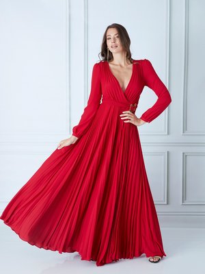 Marciano – Dlouhé šaty, Červená barva