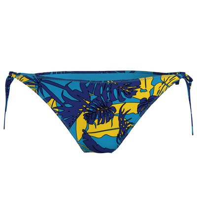 Calvin Klein Swimwear – Plavky - Spodní díl, Modrá, Žlutá barva