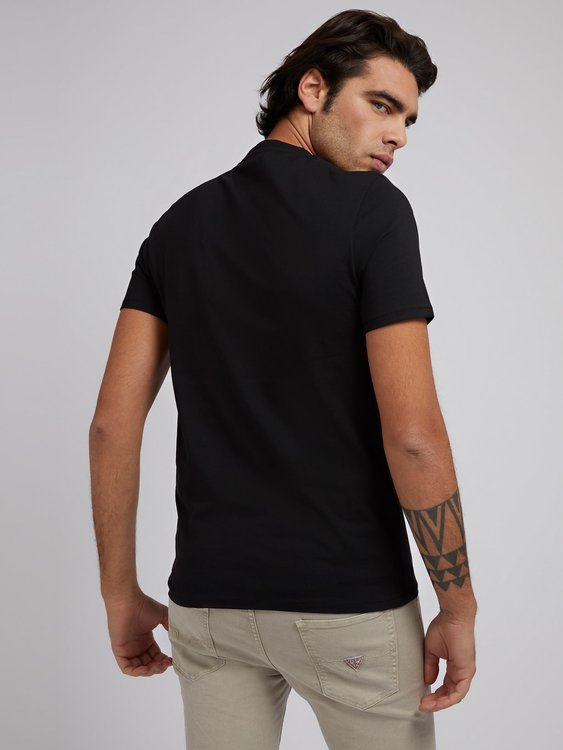 Guess, Černá barva Signboard triko