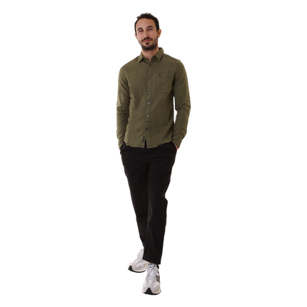 Módní Blend košile, Khaki barva, 2022