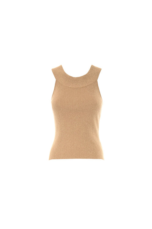 Luxusní Masser svetr, Zlatá barva, XS