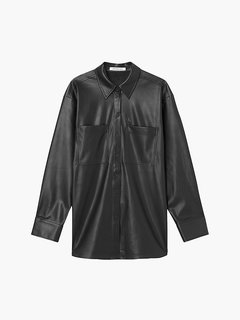 Faux leather košile Ženy