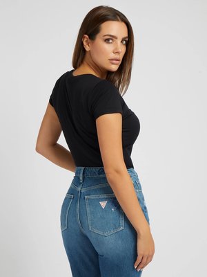 Triangle logo triko – Guess, Černá barva Ženy