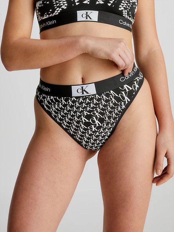 1996 Cotton brazilky – Calvin Klein Underwear, Černá barva Ženy