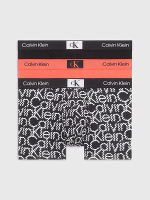 Calvin Klein Underwear – CK 96 Cotton boxery 3ks, Černá, Červená barva