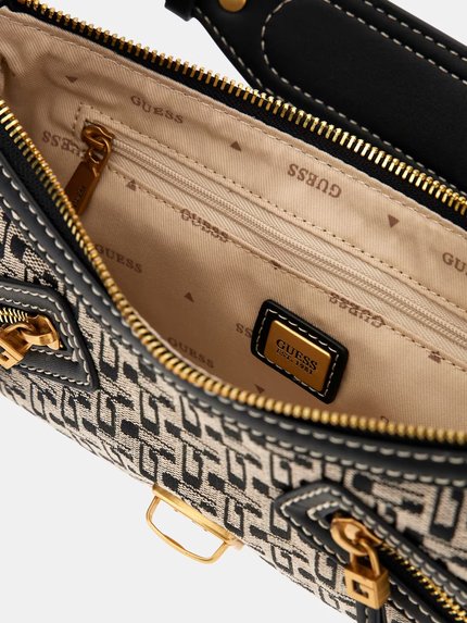 Módní Belle Vintage kabelka, Černá barva, 2023