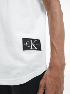 Luxusní Badge Triko, Bílá barva, L