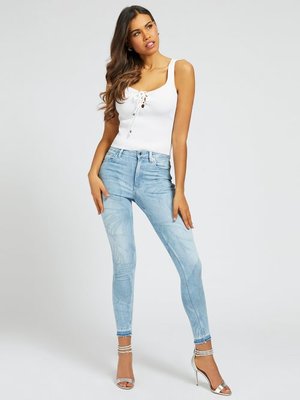 Top – Guess, Bílá barva Ženy