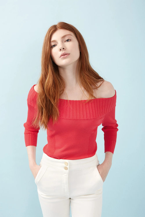 Nenette – Morus svetr, Červená barva