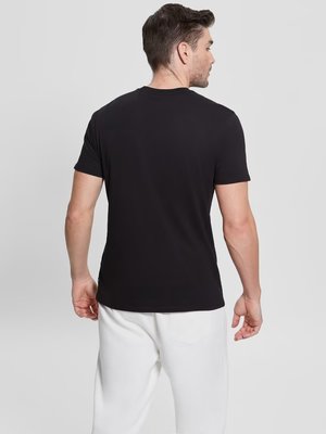 Reflective triko – GUESS, Černá barva Muži