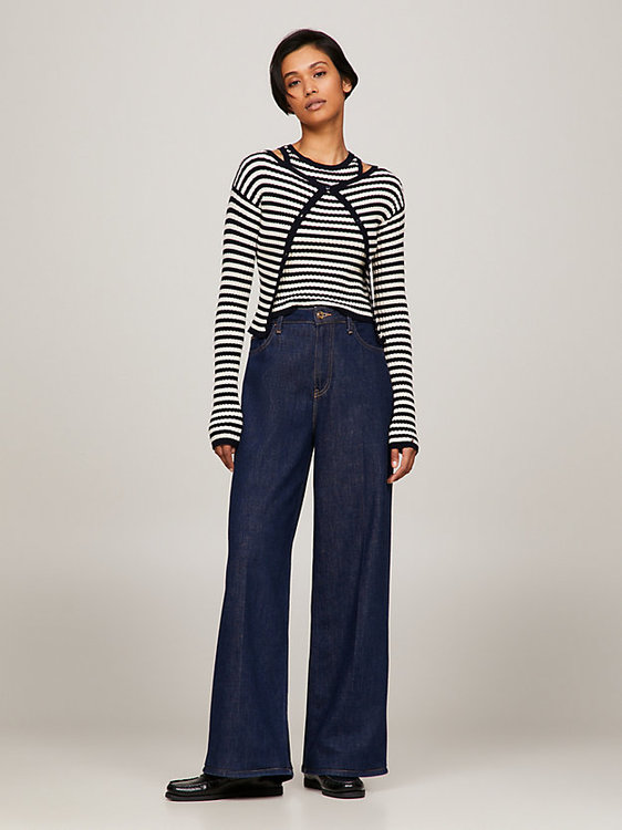 Wide Leg Rue jeany – Tommy Hilfiger, Modrá, Navy barva Ženy