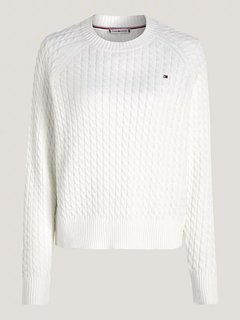 Mini Cable svetr Bílá barva Ženy