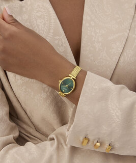 GUESS, Zelená, Zlatá barva Ruby hodinky