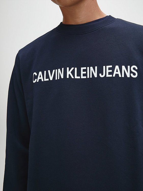 Luxusní Mikina - Core Institutional Logo S, Modrá barva, S, M, L, XL