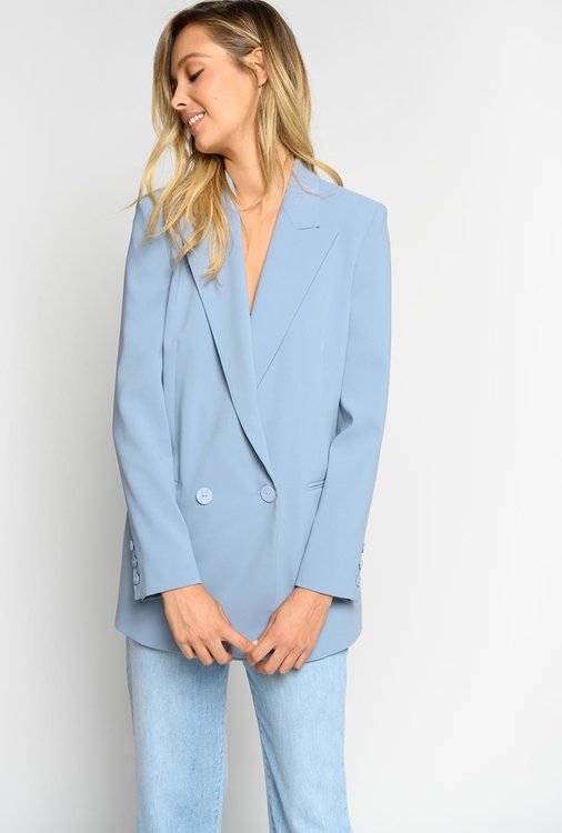 Bavarese sako Modrá barva Ženy