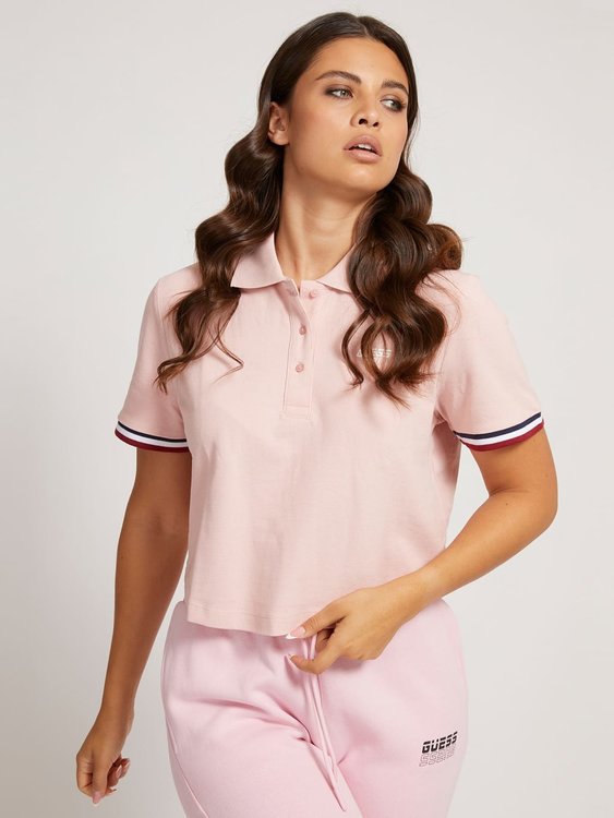 Luxusní Alissa crop top, Růžová barva, XS, S, M