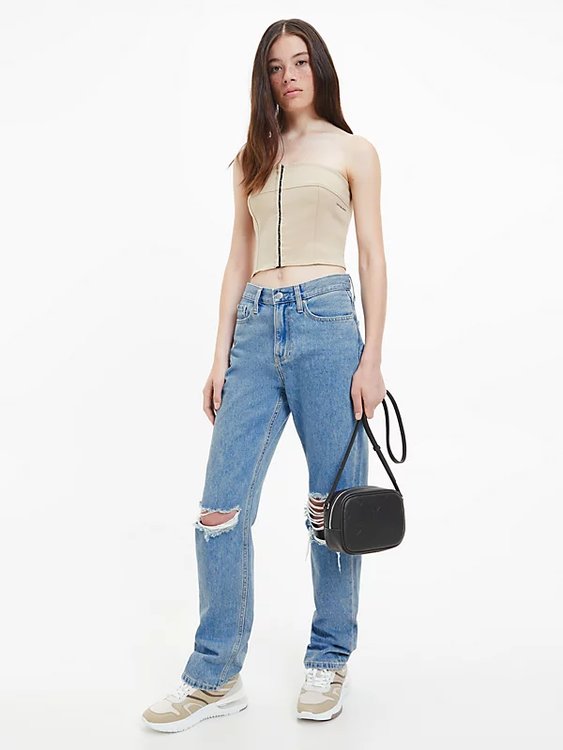 Sleek Camera crossbody Černá barva Ženy