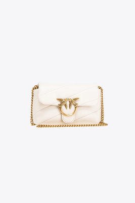 Pinko – Love Baby Puff kabelka, Bílá barva
