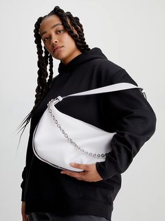 Luxusní Sculpted kabelka, Bílá barva, OS