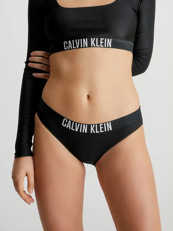Intense Power plavky - Spodní díl – Calvin Klein Swimwear, Černá barva Ženy