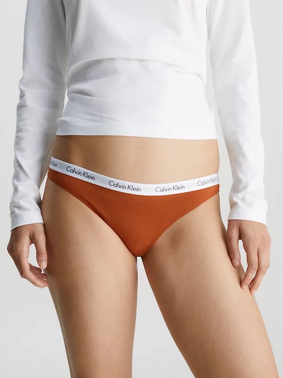 Carousel tanga 3ks – Calvin Klein Underwear, Černá, Hnědá barva Ženy