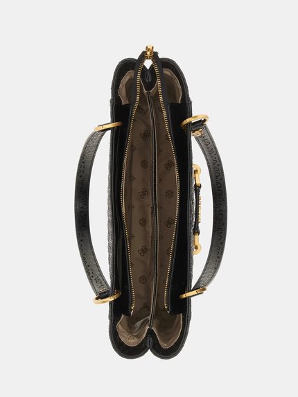 Módní Aveta kabelka, Černá barva, 2023