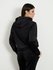 Módní Couture mikina s kapucí, Černá barva, 2024