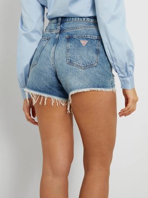 Relaxed šortky – GUESS, Modrá barva Ženy