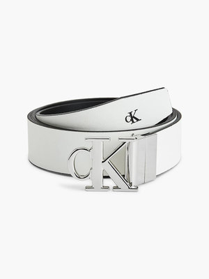 Módní Reversible pásek, Bílá, Černá barva, 2021