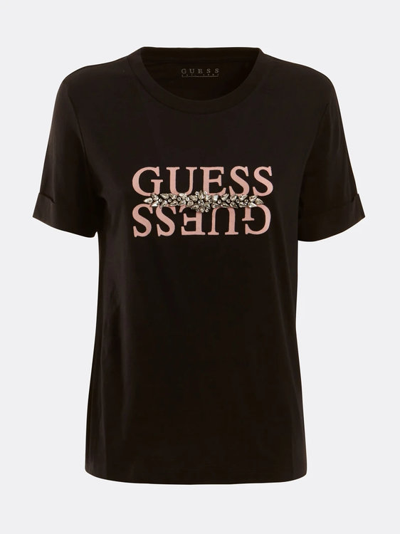Guess, Černá barva Maider tričko