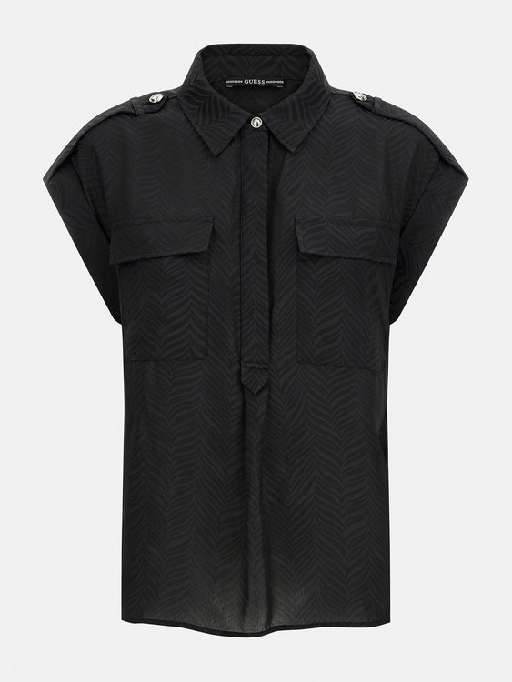 Luxusní Astrelle košile, Černá barva, S