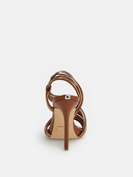 Módní Faize sandály, Hnědá barva, 2023