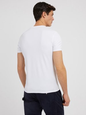 Core triko – GUESS, Bílá barva Muži