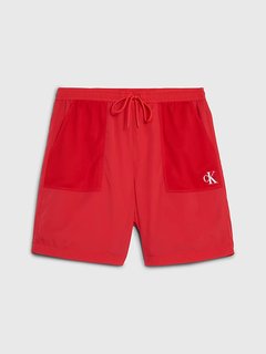 Calvin Klein Jeans – Woven kraťasy, Červená barva 1