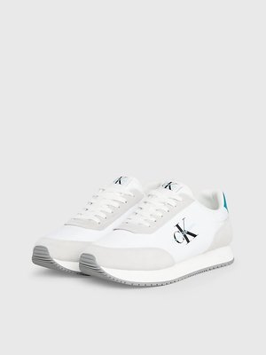 Calvin Klein Jeans – Retro Runner tenisky, Bílá barva