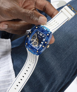 GUESS – Phoenix hodinky, Bílá, Modrá barva 1